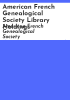 American_French_Genealogical_Society_library_holdings