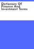 Dictionary_of_finance_and_investment_terms