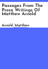 Passages_from_the_prose_writings_of_Matthew_Arnold