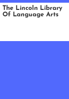 The_Lincoln_library_of_language_arts