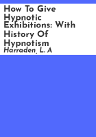 How_to_give_hypnotic_exhibitions