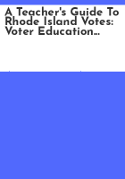 A_Teacher_s_guide_to_Rhode_Island_votes