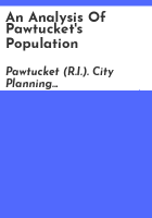 An_analysis_of_Pawtucket_s_population