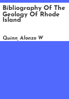 Bibliography_of_the_geology_of_Rhode_Island