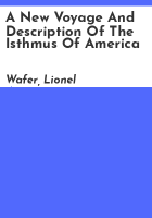 A_new_voyage_and_description_of_the_isthmus_of_America
