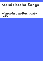 Mendelssohn_songs