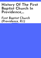 History_of_the_First_Baptist_Church_in_Providence__1639-1877
