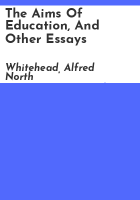 The_aims_of_education__and_other_essays