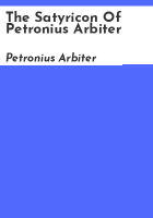 The_Satyricon_of_Petronius_Arbiter