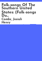 Folk-songs_of_the_southern_United_States