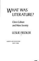 What_was_literature_