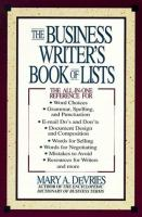 The_business_writer_s_book_of_lists
