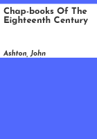 Chap-books_of_the_eighteenth_century