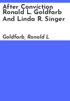 After_conviction__Ronald_L__Goldfarb_and_Linda_R__Singer