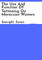 The_use_and_function_of_tattooing_on_Moroccan_women