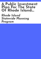 A_public_investment_plan_for_the_state_of_Rhode_Island