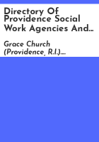 Directory_of_Providence_social_work_agencies_and_institutions