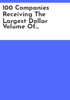 100_companies_receiving_the_largest_dollar_volume_of_prime_contract_awards